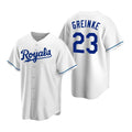 Kansas City Royals #23 Zack Greinke White Fedasgoge Cool Base Stitched Jersey