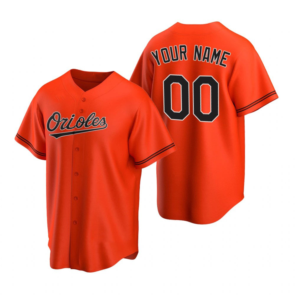 Custom Baltimore Orioles Orange Fedasgoge 2020 Stitched Cool Base Jersey