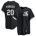 Chicago White Sox #20 Miguel Vargas Player Black Fedasgoge Spring Training Game Stitched Jerseys