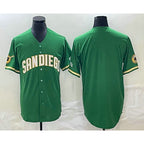 San Diego Padres Blank Green Fedasgoge Cool Base Stitched Jersey