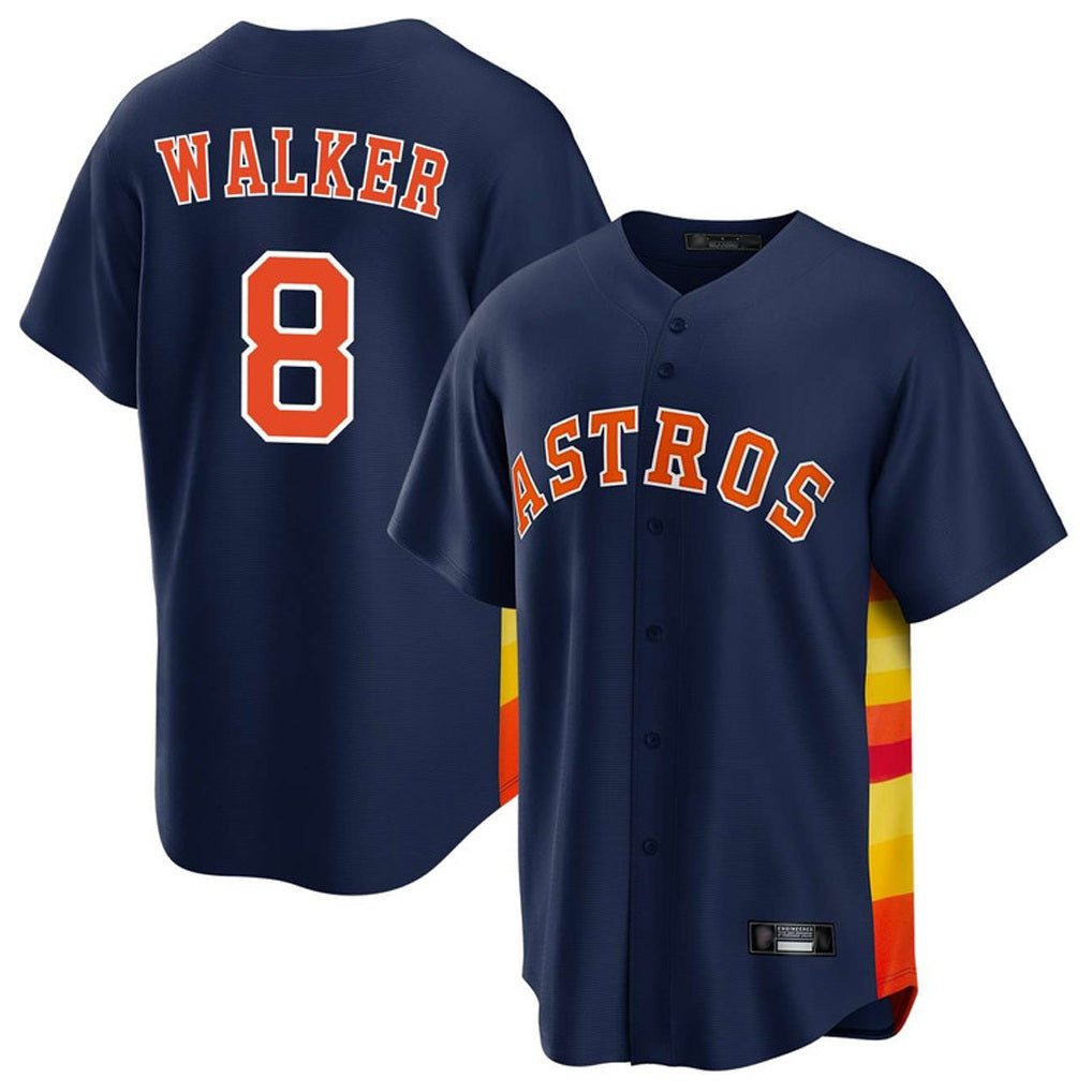Houston Astros #8 Christian Walker Player Navy Fedasgoge Home Game Stitched Jerseys