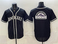 Colorado Rockies Team Big Logo 2026 Fashion Replica Black Fedasgoge Out Stitched Jersey