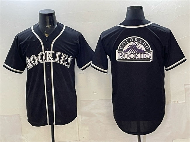 Colorado Rockies Team Big Logo 2026 Fashion Replica Black Fedasgoge Out Stitched Jersey
