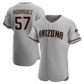 Arizona Diamondbacks #57 Eduardo Rodriguez Player Gray Fedasgoge Road Limited Elite Home Game Stitched Jerseys