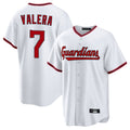 Cleveland Guardians #7 George Valera Player White Fedasgoge Game Home Stitched Jerseys