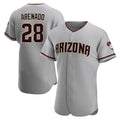 Arizona Diamondbacks #28 Nolan Arenado Player Gray Fedasgoge Road Limited Elite Home Game Stitched Jerseys