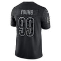W.Commanders #99 Chase Young Black Fedasgoge RFLCTV Limited Jersey