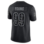 W.Commanders #99 Chase Young Black Fedasgoge RFLCTV Limited Jersey