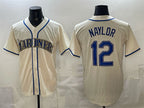 Seattle Mariners #12 Josh Naylor Cream Fedasgoge Alternate Stitched Jersey