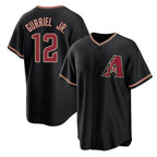 Arizona Diamondbacks #12 Lourdes Gurriel Jr. Black Fedasgoge Cool Base Stitched Jersey