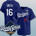 Los Angeles Dodgers #16 Will Smith Royal Fedasgoge 2025 World Series Limited Stitched Jersey