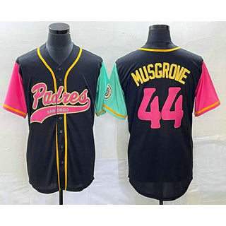San Diego Padres #44 Joe Musgrove Black Fedasgoge NEW 2023 City Connect Cool Base Stitched Jersey