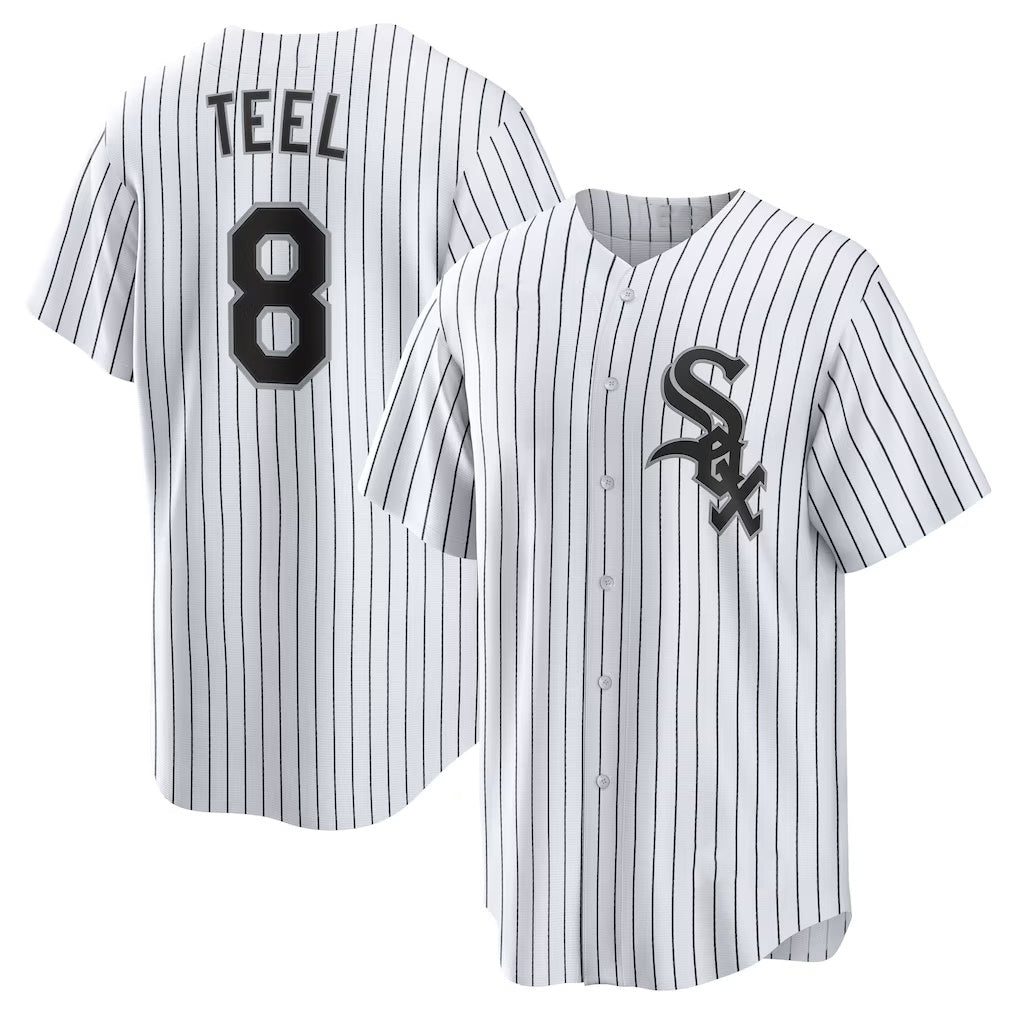Chicago White Sox #8 Kyle Teel White Fedasgoge Home Replica Jersey