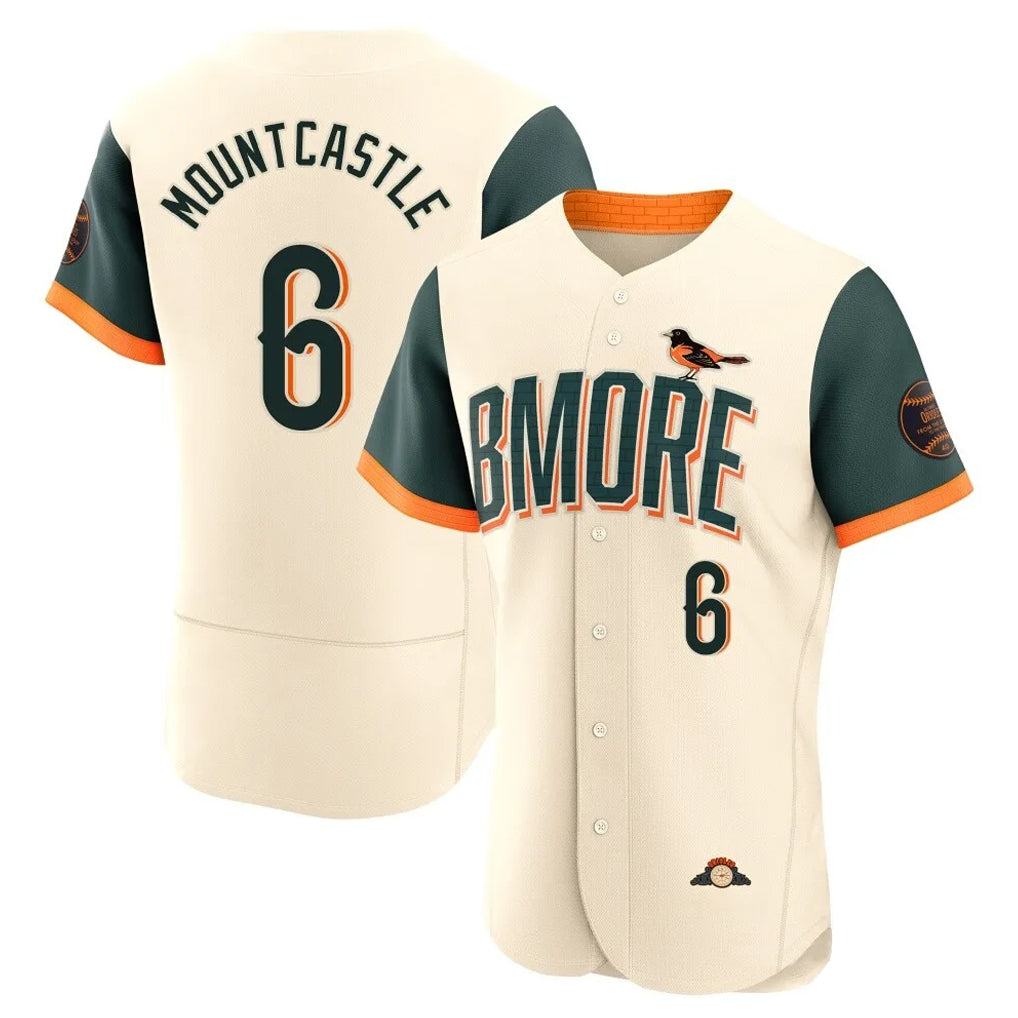 Baltimore Orioles #6 Ryan Mountcastle Player Cream Fedasgoge 2026 City Connect Limited Elite Home Game Stitched Jerseys