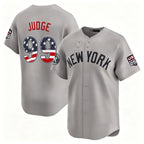 New York Yankees #99 Aaron Judge Gray Fedasgoge USA 250 Fourth of July Limited Stitched Jersey