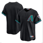 Arizona Diamondbacks Black Fedasgoge Throwback Cooperstown Limited Home Blank Player Stitched Jerseys