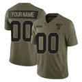 Custom A.Cardinals Active Player Olive Fedasgoge 2025 F.U.S.E. Salute to Service Limited Stitched Jersey