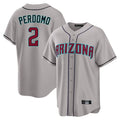 Arizona Diamondbacks #2 Geraldo Perdomo Player Gray Fedasgoge Road Home Game Stitched Jerseys