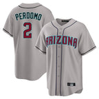 Arizona Diamondbacks #2 Geraldo Perdomo Player Gray Fedasgoge Road Home Game Stitched Jerseys