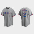 Texas Rangers #2 Marcus Semien Gray Fedasgoge Cool Base Stitched Jersey