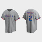 Texas Rangers #2 Marcus Semien Gray Fedasgoge Cool Base Stitched Jersey