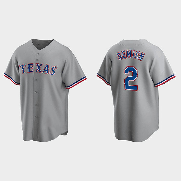 Texas Rangers #2 Marcus Semien Gray Fedasgoge Cool Base Stitched Jersey