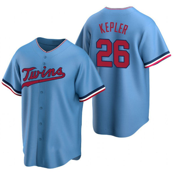 Minnesota Twins #26 Max Kepler Blue Fedasgoge Cool Base Stitched Jersey