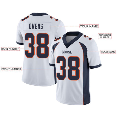 Custom Football Jerseys Team Player or Personalized Design Your Own Name for Men's Women's Youth Jerseys Orange