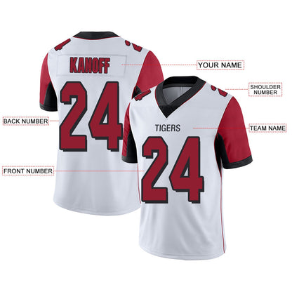 Custom Team Player or Personalized Design Your Own Name for Men's Women's Youth Jerseys Red Football Jerseys