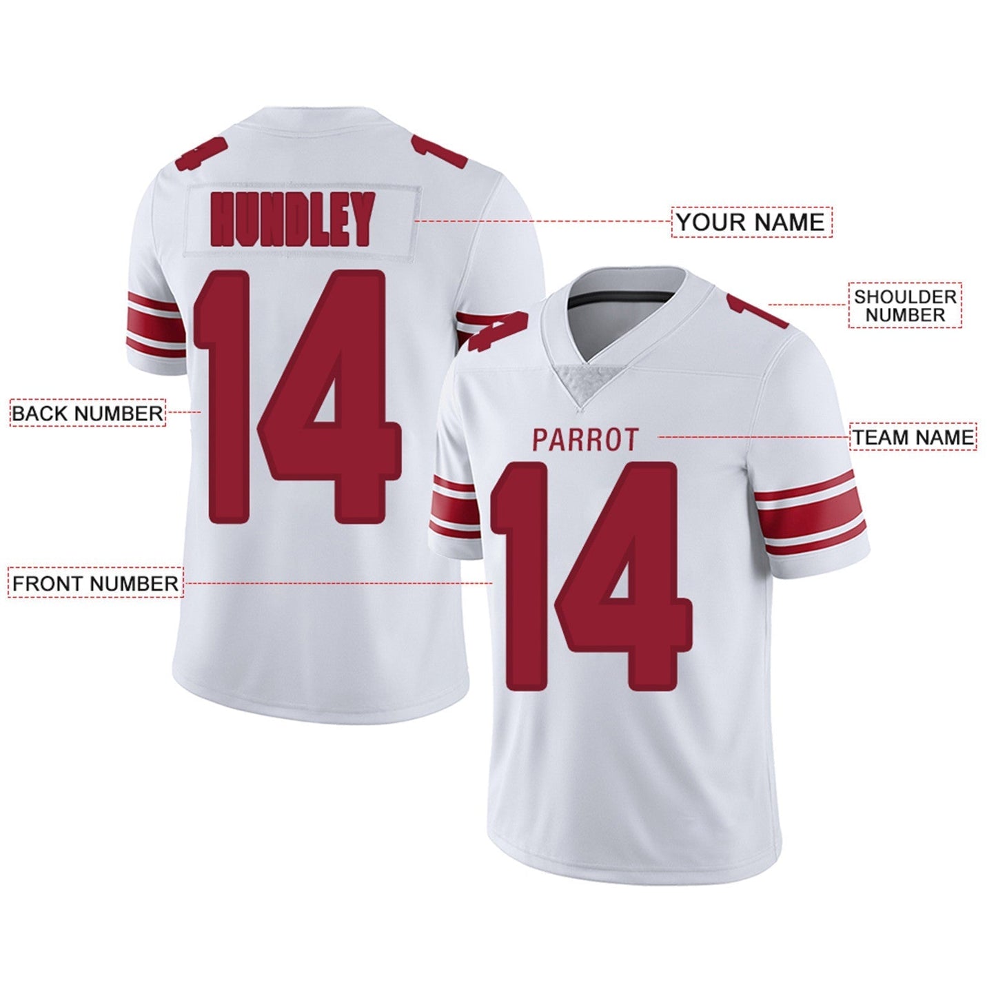 Custom Football Jerseys Team Player or Personalized Design Your Own Name for Men's Women's Youth Jerseys Navy