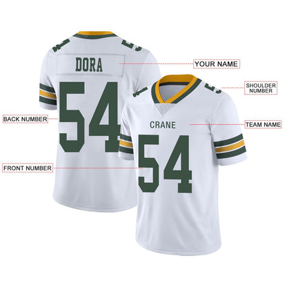 Custom Football Jerseys Team Player or Personalized Design Your Own Name for Men's Women's Youth Jerseys Green