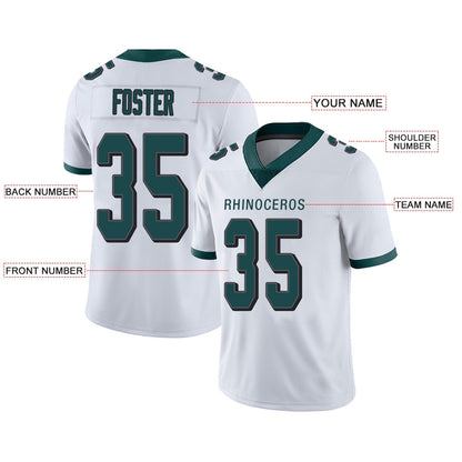 Custom Football Jerseys Team Player or Personalized Design Your Own Name for Men's Women's Youth Jerseys Green